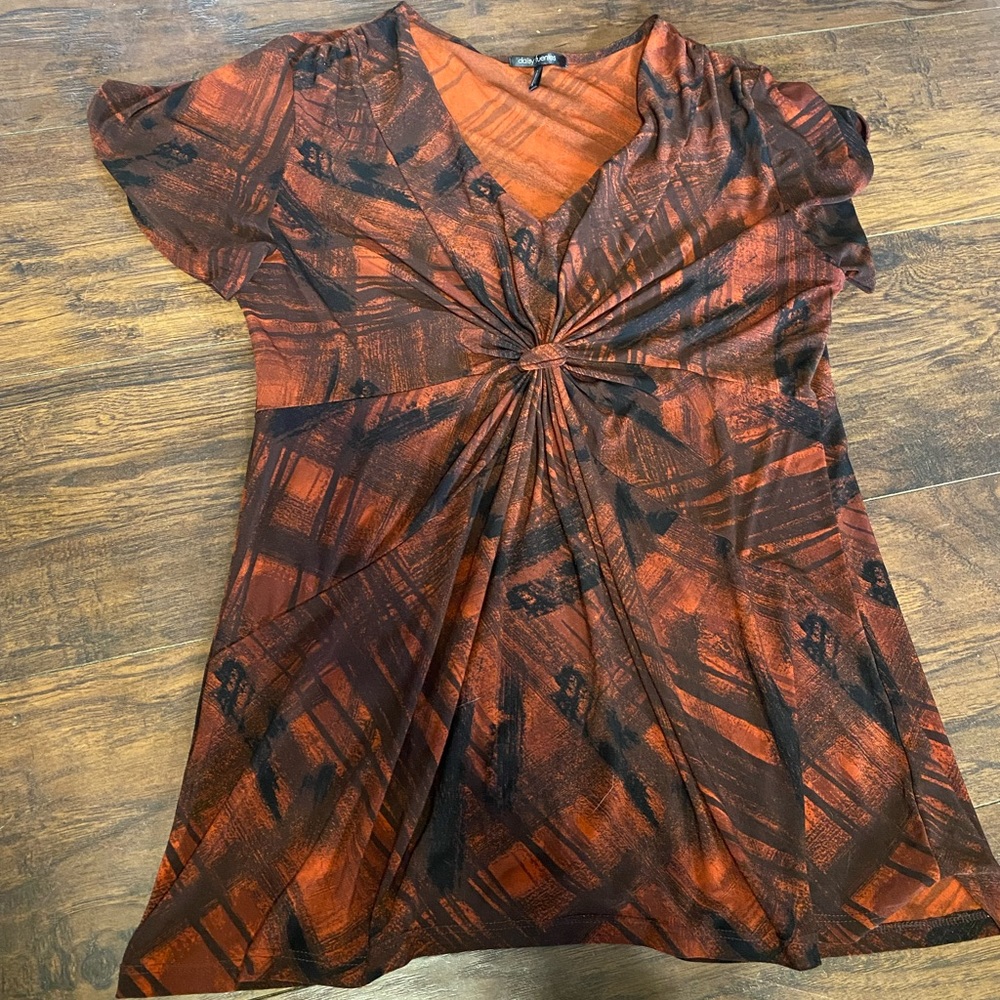 Daisy Fuentes Black and Red Blouse